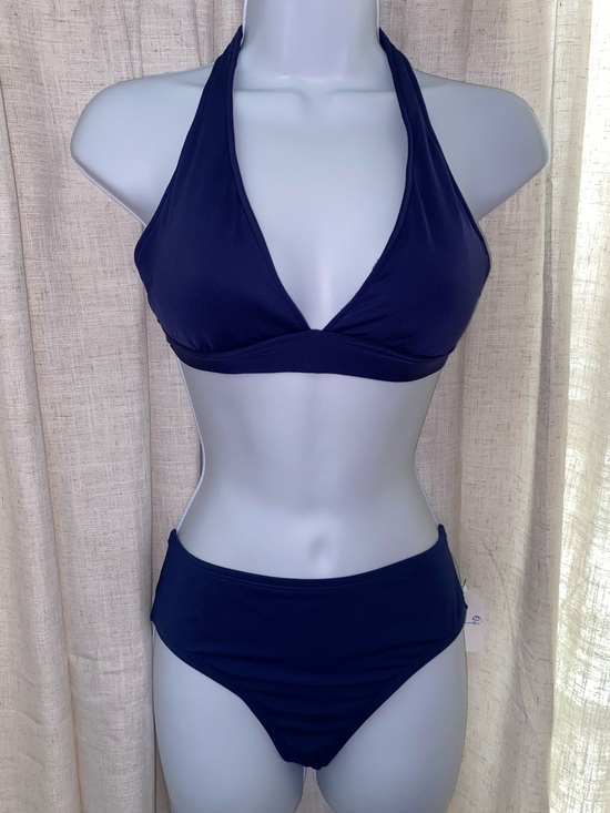 Jag Sport Other - Vintage Jag Sport Navy Blue Halter Bikini Two-Piece Set